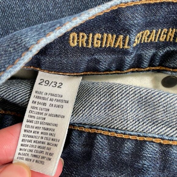 American Eagle Original Straight Leg Blue Jeans 29 x 32 30 - Picture 7 of 7